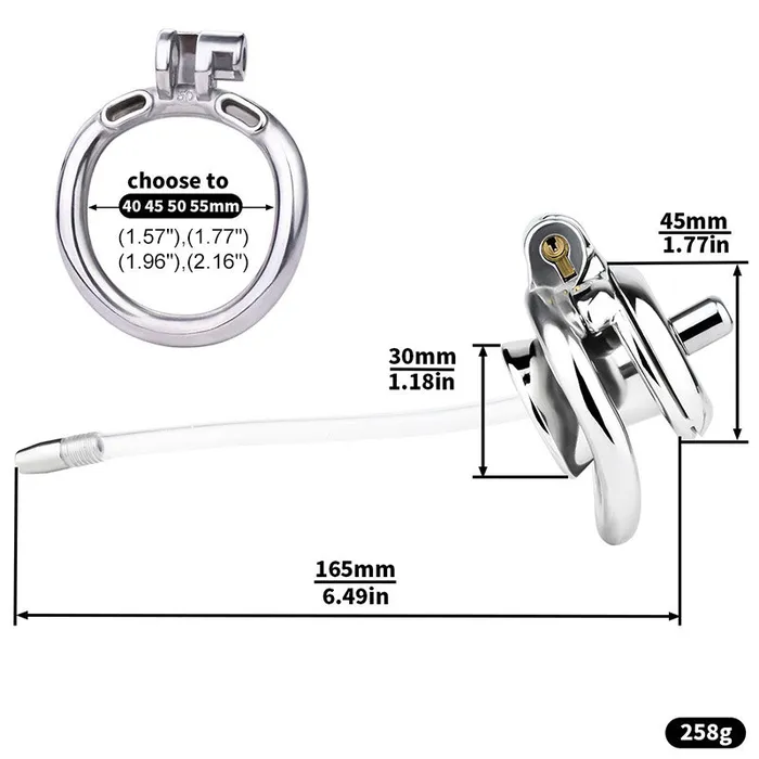 CHASTITY CAGE CO Male Sex Toys Inverted Penis Chastity Device