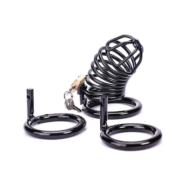 CHASTITY CAGE CO Male Sex Toys The Dark Knightstick Metal Chastity Device
