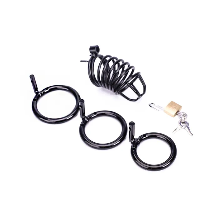CHASTITY CAGE CO Male Sex Toys The Dark Knightstick Metal Chastity Device