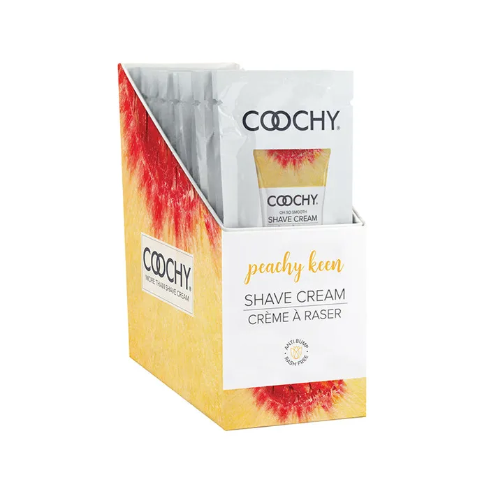 Coochy Shave Cream Peachy Keen Foil 24 Classic Brands LLC Vibrators