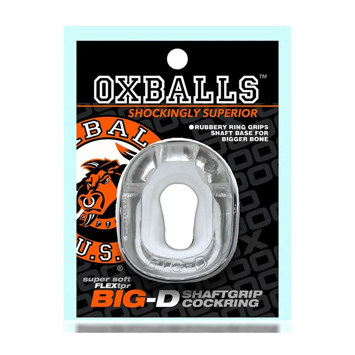 Dildos Blue Ox Designs Oxba Oxballs Bigd Shaft Grip Cockring Clear