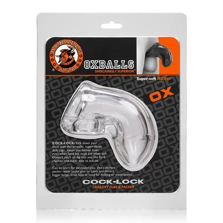 Dildos Blue Ox Designs Oxballs OxBalls CockLock Chastity Clear