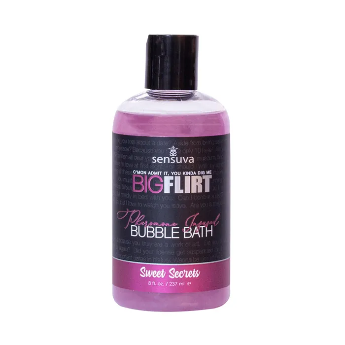 Dildos Sensuva Big Flirt Sweet Secrets Bubble Bath 8Oz