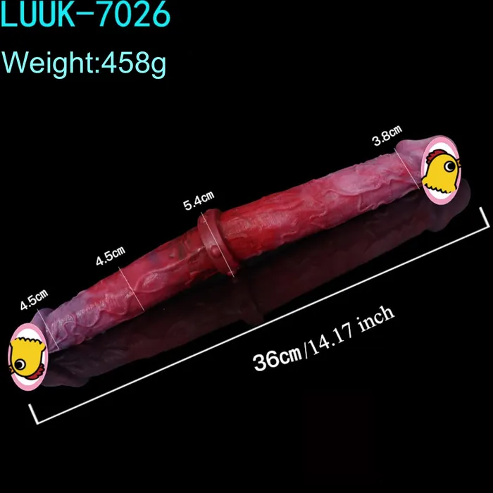 Double Headed Longyang Silicone Dildo CHASTITY CAGE CO Dildos