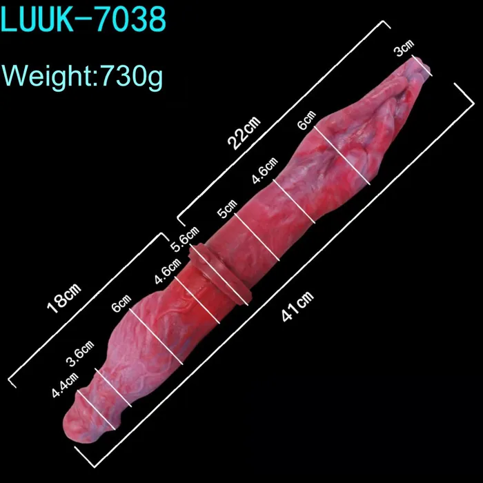 Double Headed Longyang Silicone Dildo CHASTITY CAGE CO Dildos