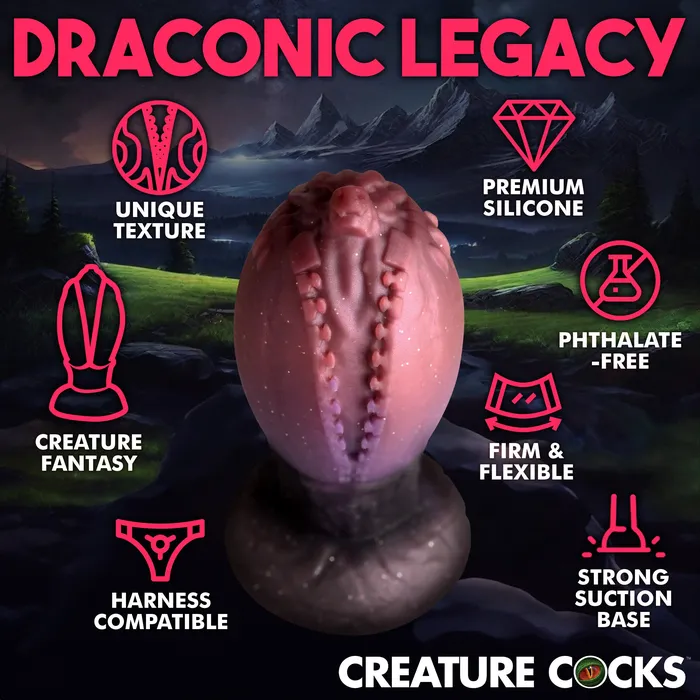 Dragon Hatch Silicone Egg Creature Cocks Female Sex Toys