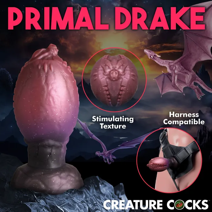 Dragon Hatch Silicone Egg Creature Cocks Female Sex Toys