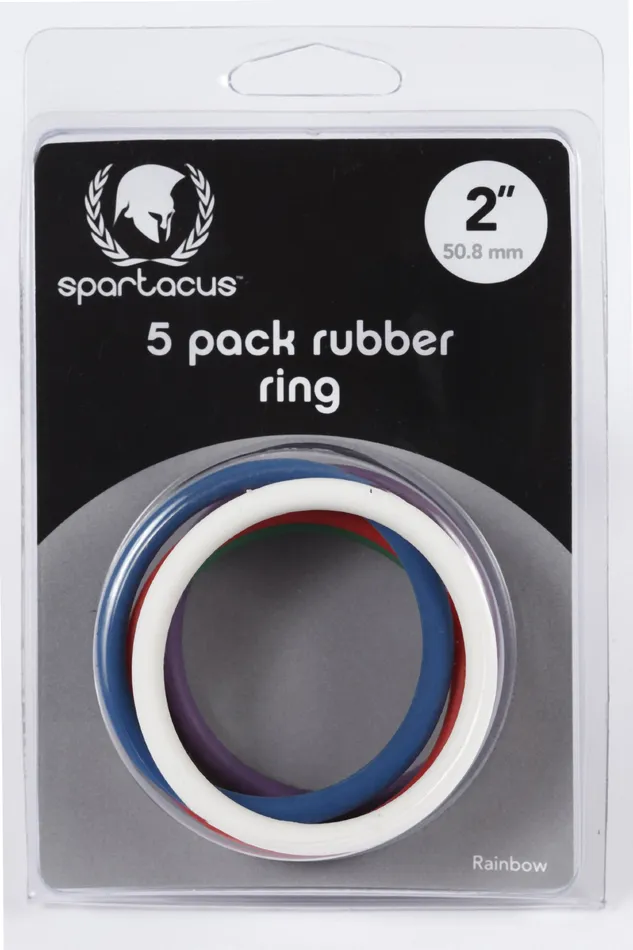 Female Sex Toys Spartacus 2In Soft C Rings Rainbow