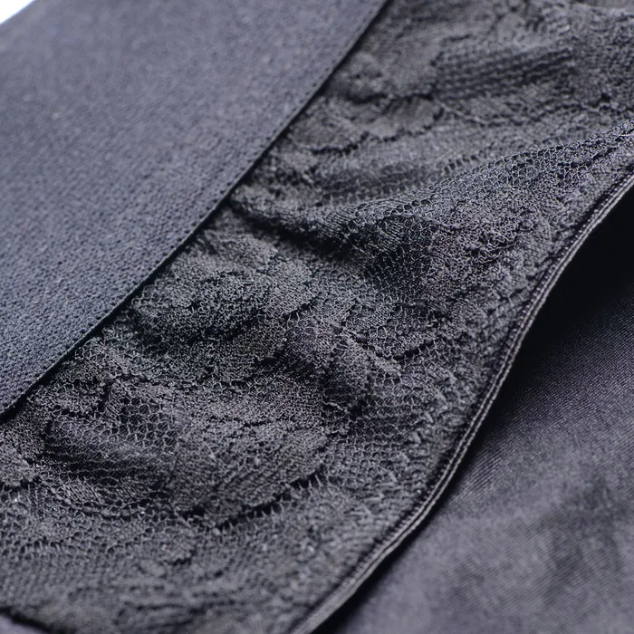 Female Sex Toys Strap U Lace Envy Black Crotchless Panty Harness