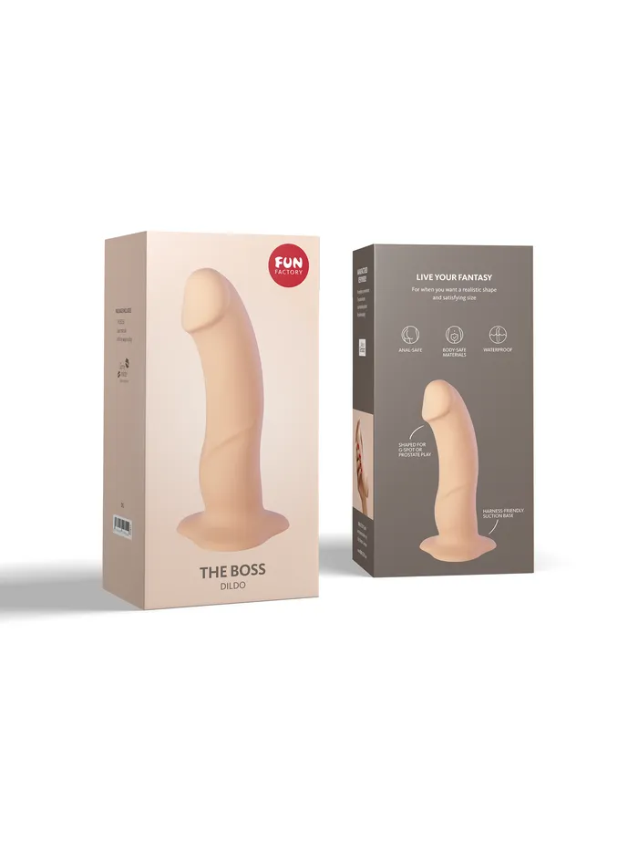 Female Sex Toys Sugar and Sas Fun Factory THE BOSS Realistic Suction Cup Dildo with free toy bag