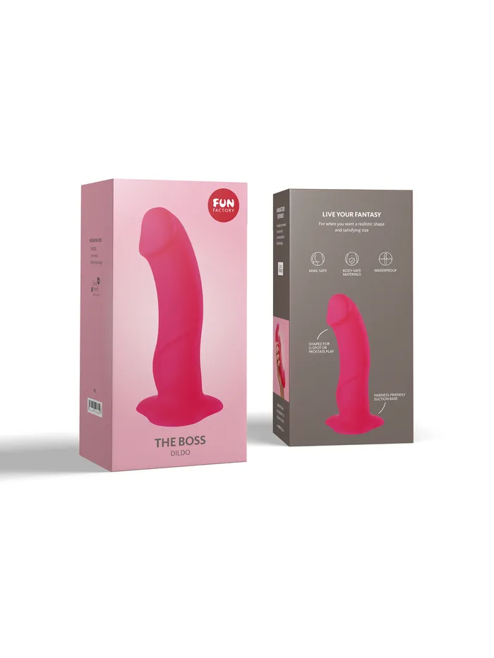Female Sex Toys Sugar and Sas Fun Factory THE BOSS Realistic Suction Cup Dildo with free toy bag
