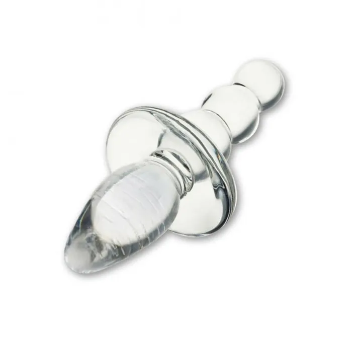 Glas Anal Titus Beaded Glass Butt Plug