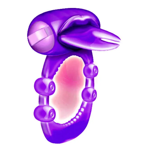 Hott Products Unlimited Xtreme Vibes Forked Tongue Purple Vibrators