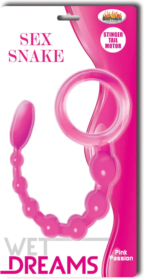 Hott Products Wet Dreams Sex Snake Pink Passion Vibrators