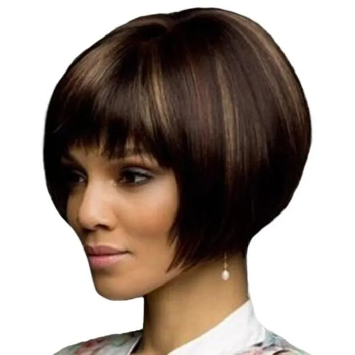 House of Dasein Anal Wigs Facial Hair Gradient Ramp Short Wig Black 12Inch
