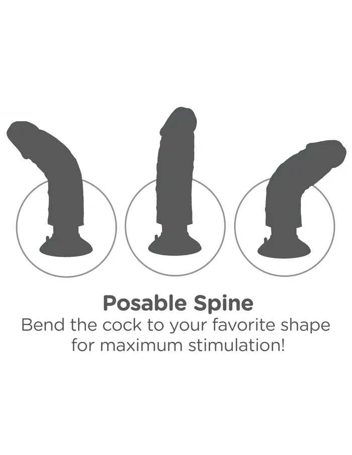 King Cock 10 Inch Vibrating Cock Flesh Pipedream Dildos