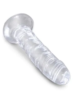 King Cock 6 in Cock Without Balls Clear Landco Dildos