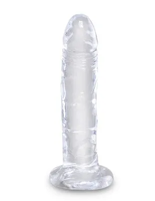King Cock 6 in Cock Without Balls Clear Landco Dildos