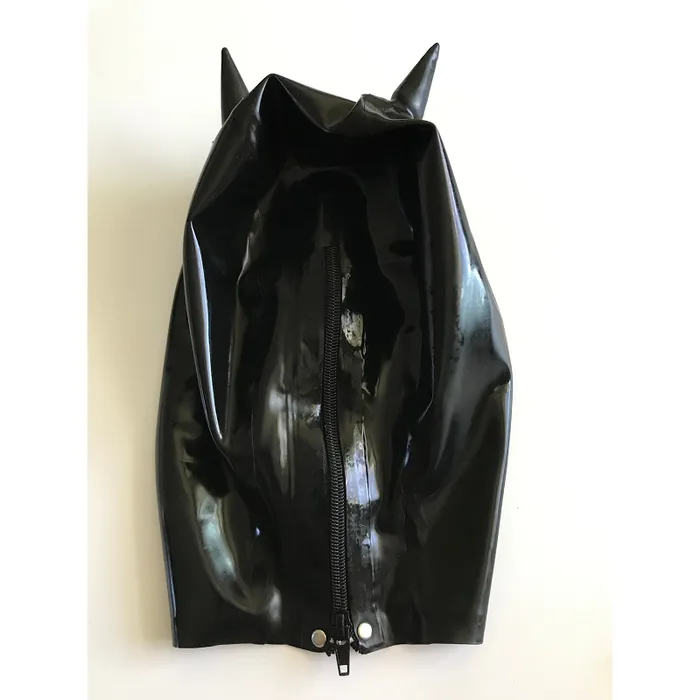 Latex Black Full Face Catsuit Fetish Role Playing Bdsm Costume House of Dasein Anal