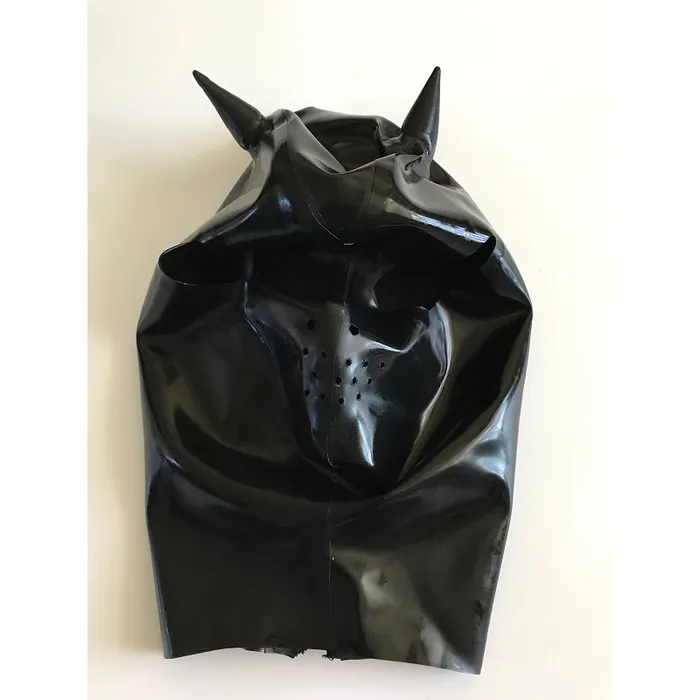 Latex Black Full Face Catsuit Fetish Role Playing Bdsm Costume House of Dasein Anal