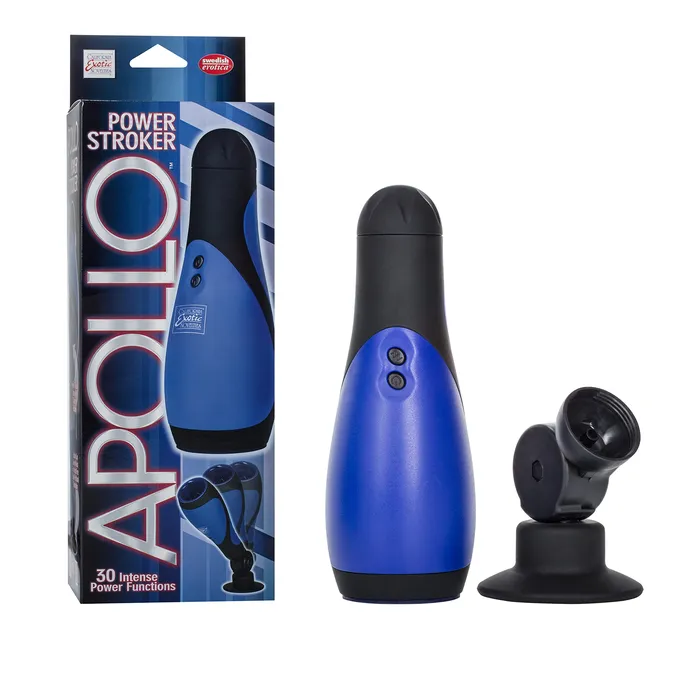 Male Sex Toys CalExotics Apollo Power Stroker Blue
