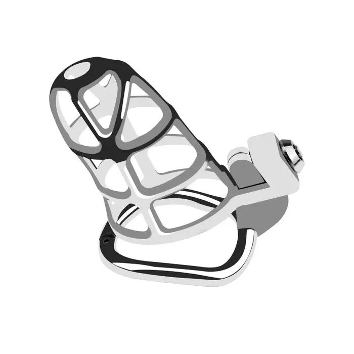 Male Sex Toys CHASTITY CAGE CO New Metal Click Lock Chastity Cage