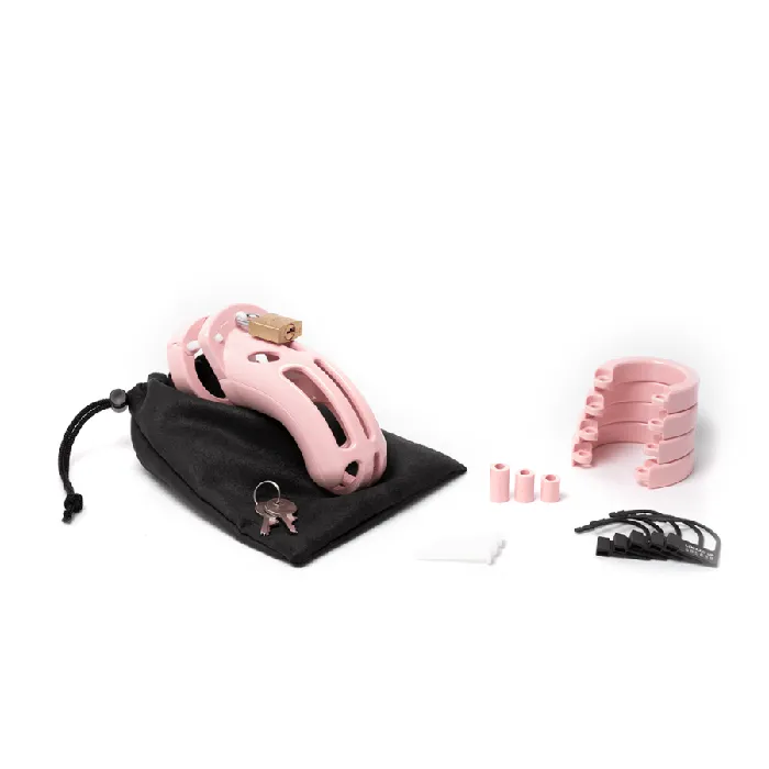 Male Sex Toys Jal Enterprises CBX Chastity Kits The Curve Pink Kit with 3 34 Cage