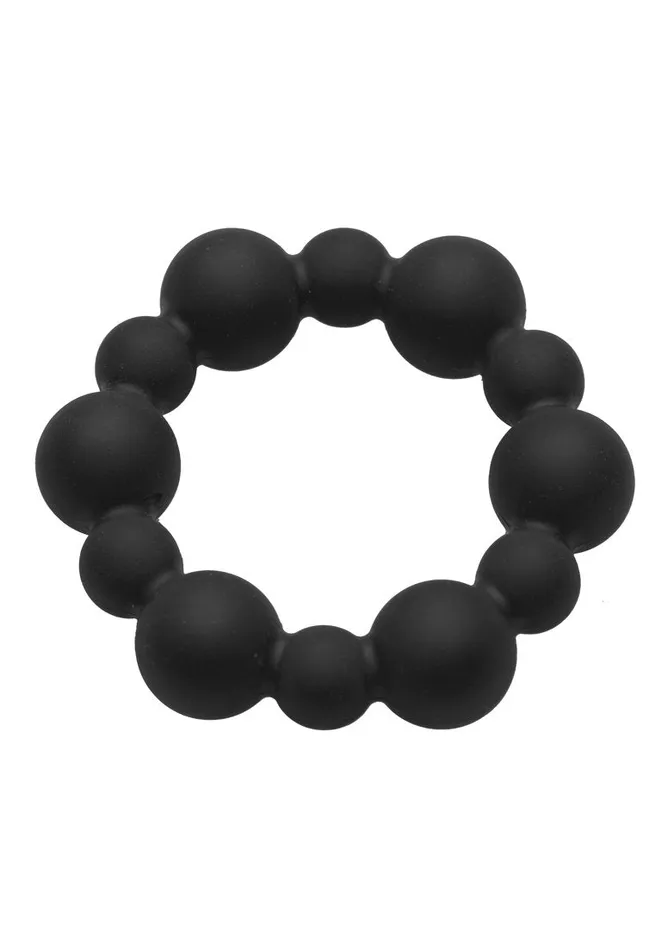 Male Sex Toys Master Series Master Series Silicone Beaded Cock Ring