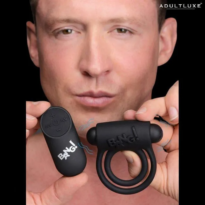 Male Sex Toys XR Brands Super Silicone Cock Ring with Remote