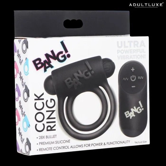 Male Sex Toys XR Brands Super Silicone Cock Ring with Remote