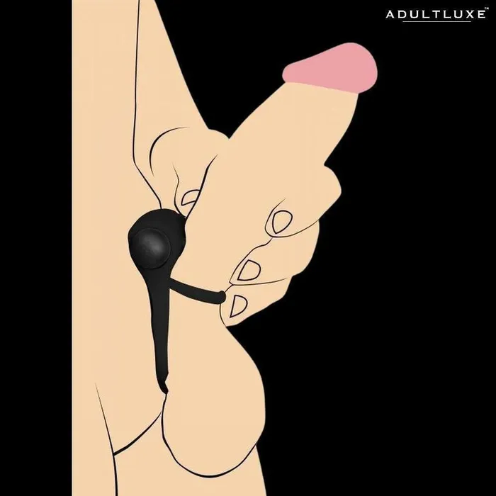 Male Sex Toys XR Brands Super Silicone Cock Ring with Remote