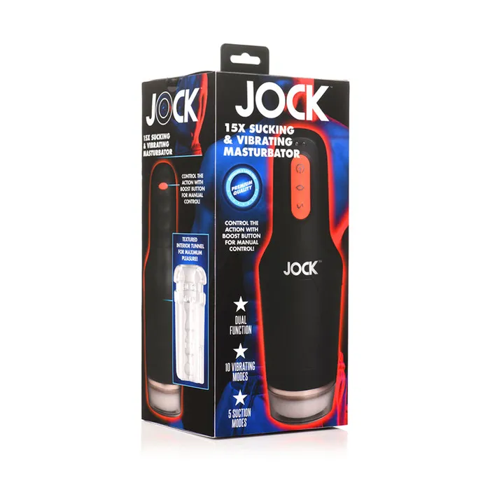 Male Sex Toys Xr Llc Dba Curve Jock 15X Sucking Vibrating Masturbator