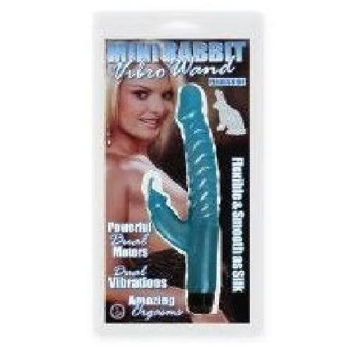Nasswalk Vibrators Jelly Mini Rabbit Vibro Wand Blue