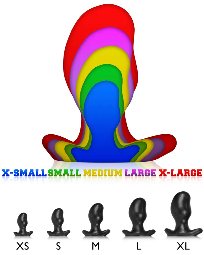 Oxballs Oxballs Ergo Medium 475 Inch Snug Long Wear Silicone Butt Plug Smoke Anal