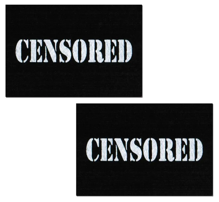 PASTEASE Pastease Black Censor Bars Anal