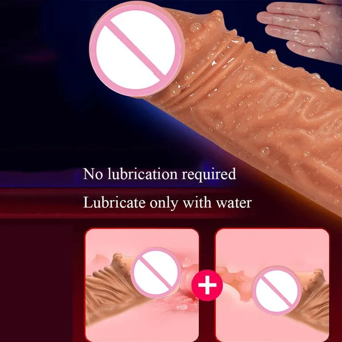 Penis Extenders Enlargers Reusable Penis Sleeve Cock Extender Enlarger Hollow Dildo Vibrator House of Dasein Female Sex Toys