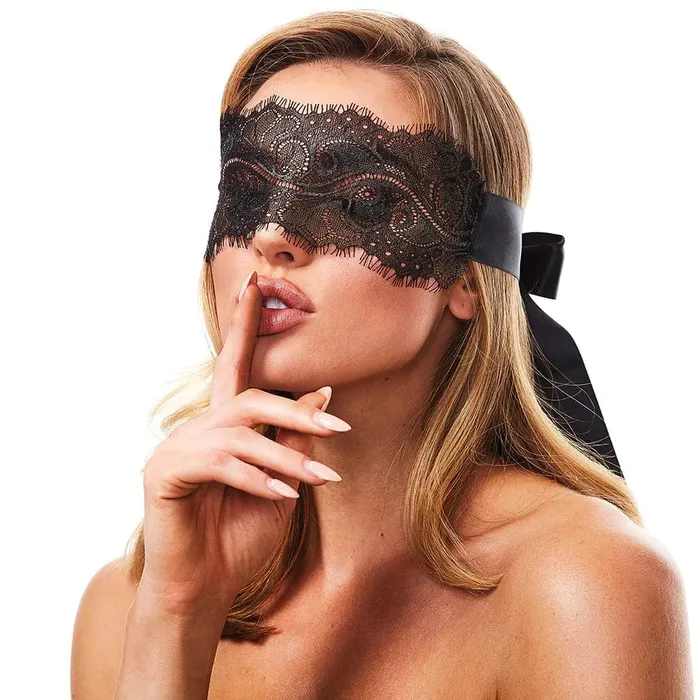 pink cherry Couples XGen Secret Kisses Boudoir Lace Blindfold