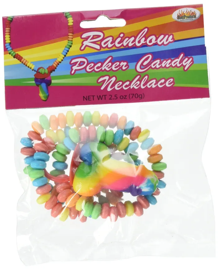 Rainbow Cock Candy Necklace Hott Products Dildos