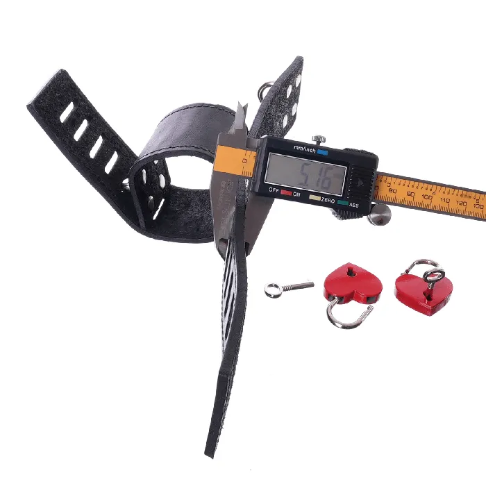 Secure Leather Cross Cuff with 2 Love Locks By Kink Kink Store Male Sex Toys