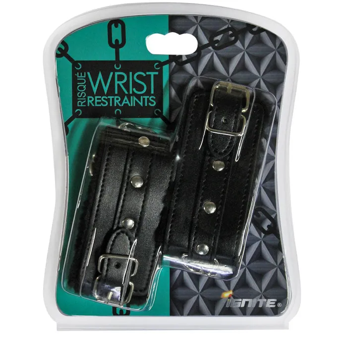 SI Novelties Si Risque Wrist Restraints Black Anal