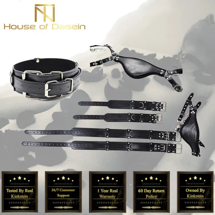 Spreader Bars Black Leg Thigh Neck Bondage Restraints Kit Fetish Bdsm Spreader Bar House of Dasein Couples