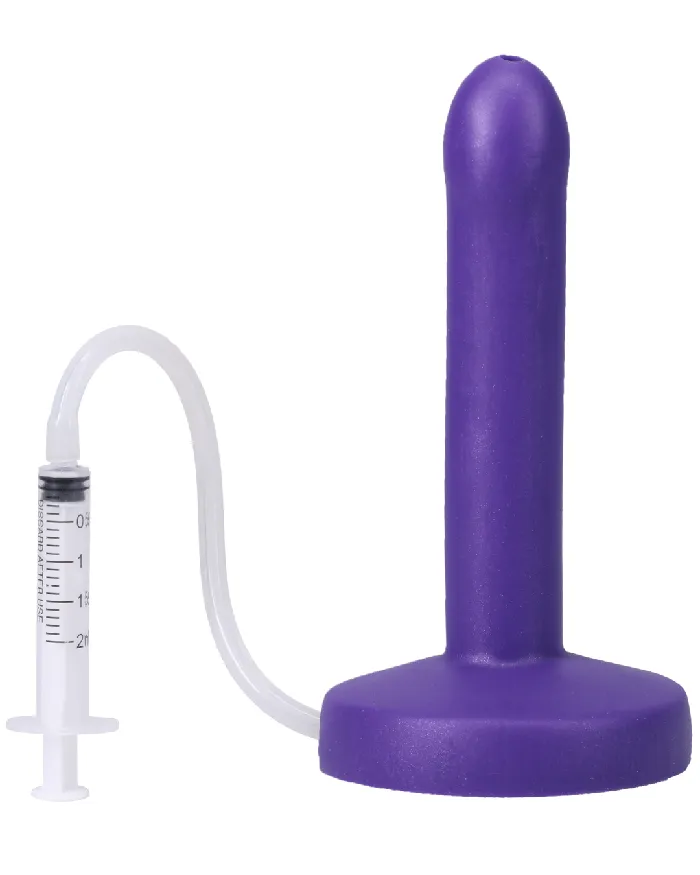 Tantus Pop Slim 6 Inch Silicone Squirting Dildo Purple Dildos