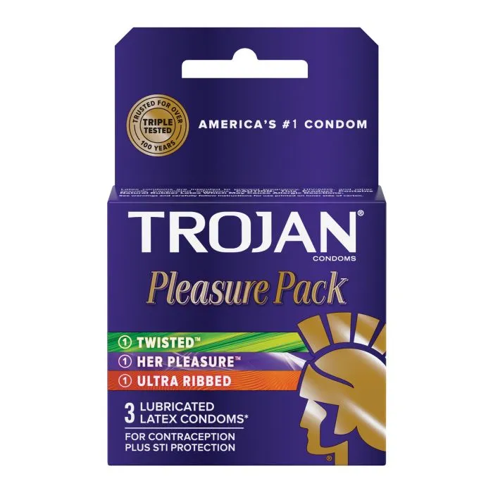 Trojan Pleasure Pack 3pk PARADISE MARKETING Vibrators