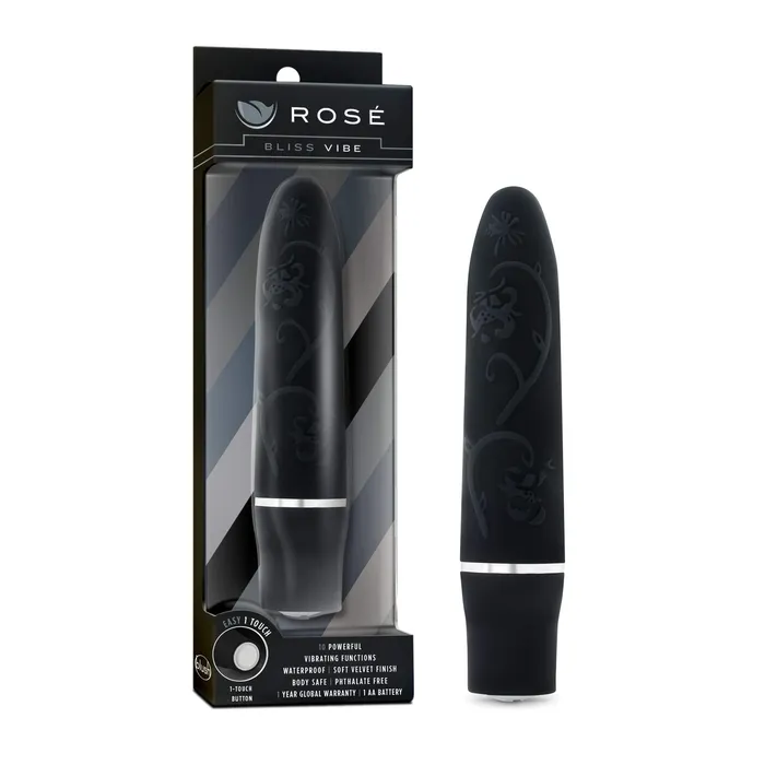 Vibrators Blush Novelties Rose Bliss Vibe Black