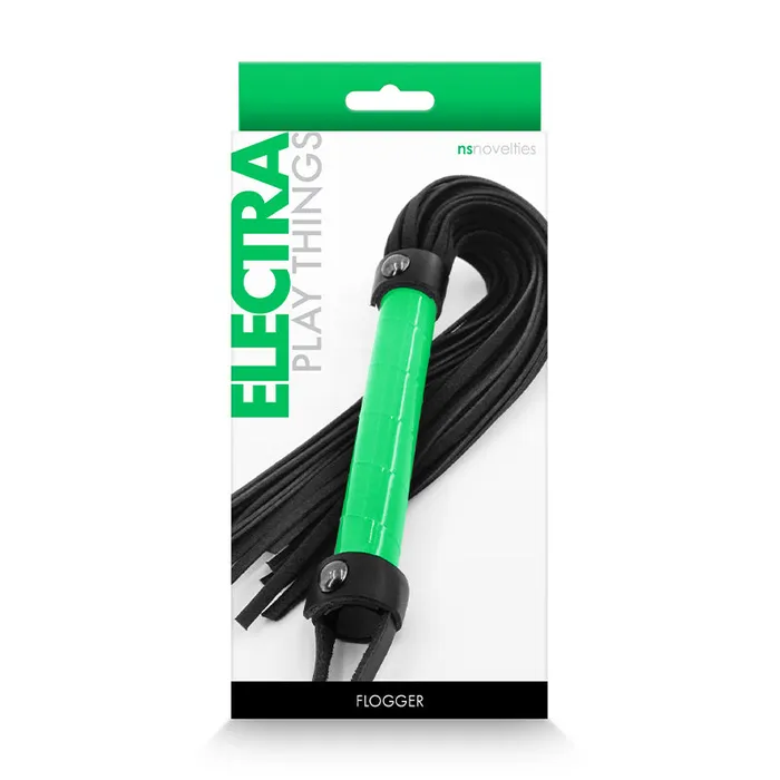 Vibrators New Sensations Novelties Inc Electra Flogger Green
