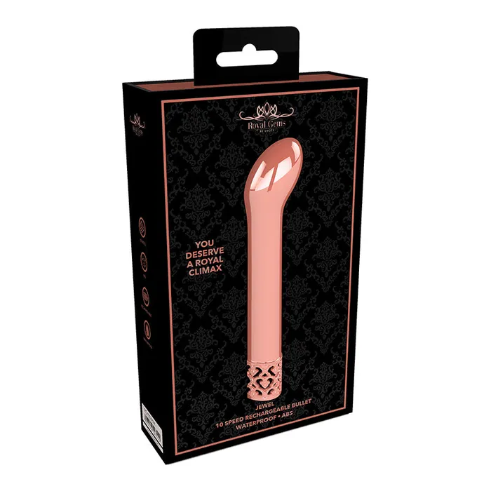 Vibrators Shots America LLC Royal Gems Jewel Bullet Rose Gold