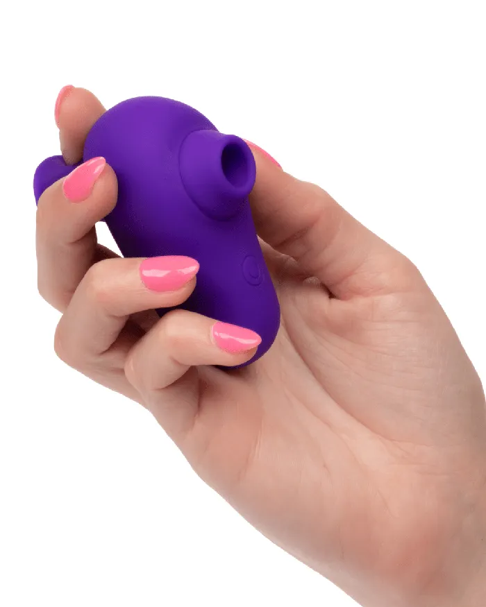 Vibrators The Kissing Vibe Beginner Purple Air Pulsation Clitoral Vibe with Finger Grip CalExotics Vibrators The Kissing Vibe Beginner Purple Air Pulsation Clitoral Vibe with Finger Grip CalExotics