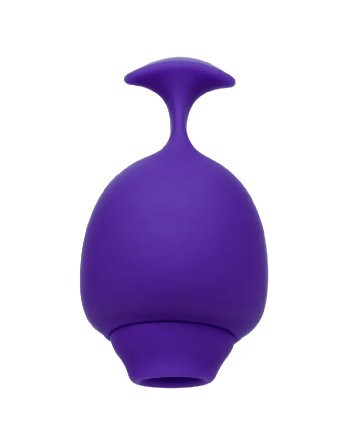 Vibrators The Kissing Vibe Beginner Purple Air Pulsation Clitoral Vibe with Finger Grip CalExotics