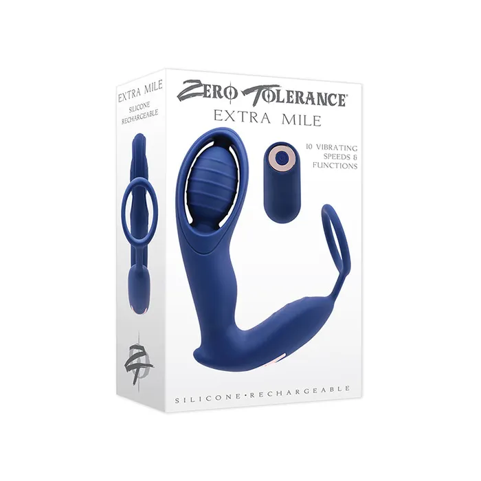 Zt Extra Mile Rechargeable C Ring Blue Evolved Male Sex Toys