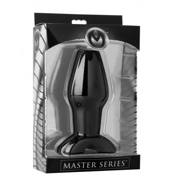 Anal Master Series Master Series INVASION Large 525 inch Hollow Silicone Anal Plug Black Open Hole Butt Plug